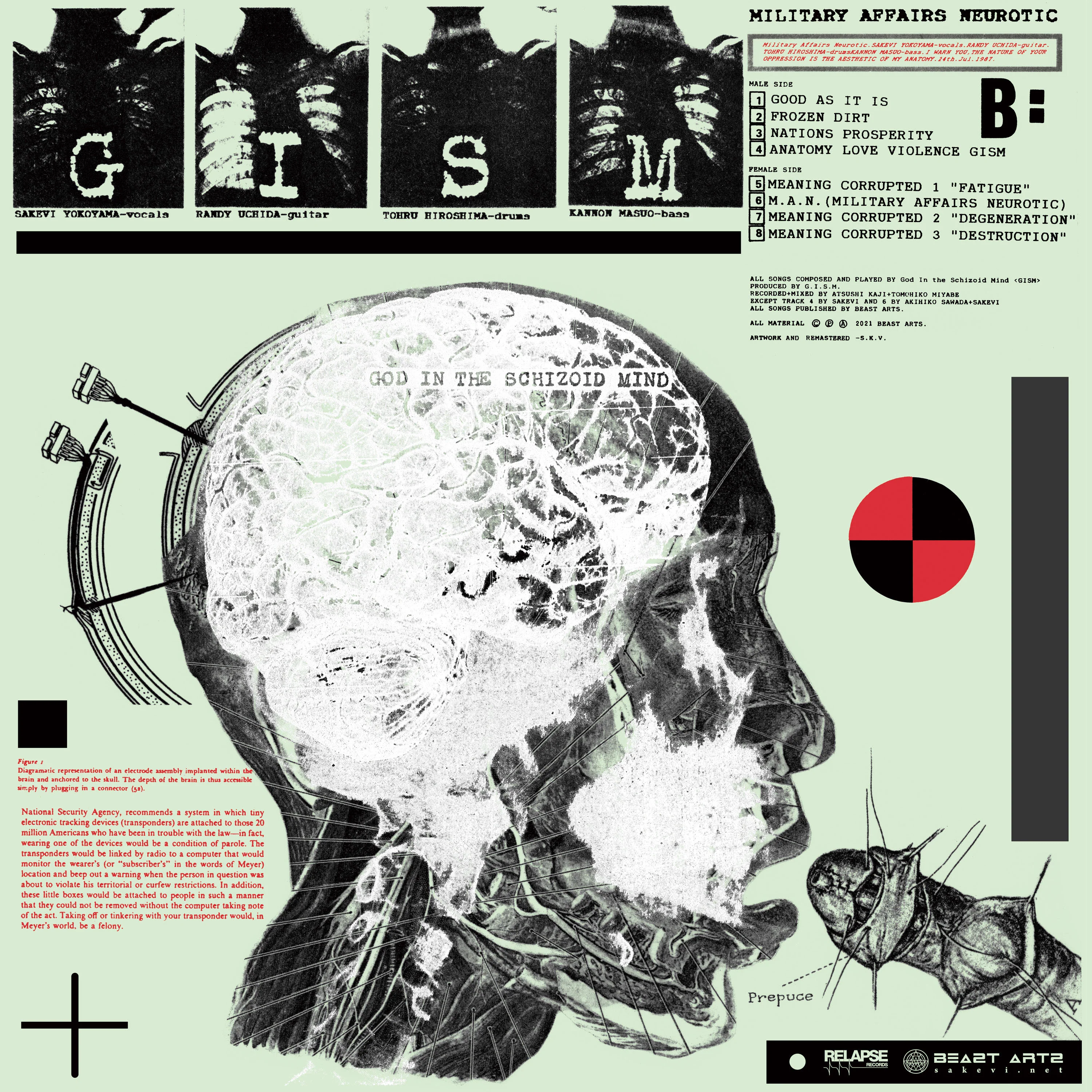 GISM "Military Affairs Neurotic (Reissue) LP + Detestation (Reissue) LP" Bundle - Image 5